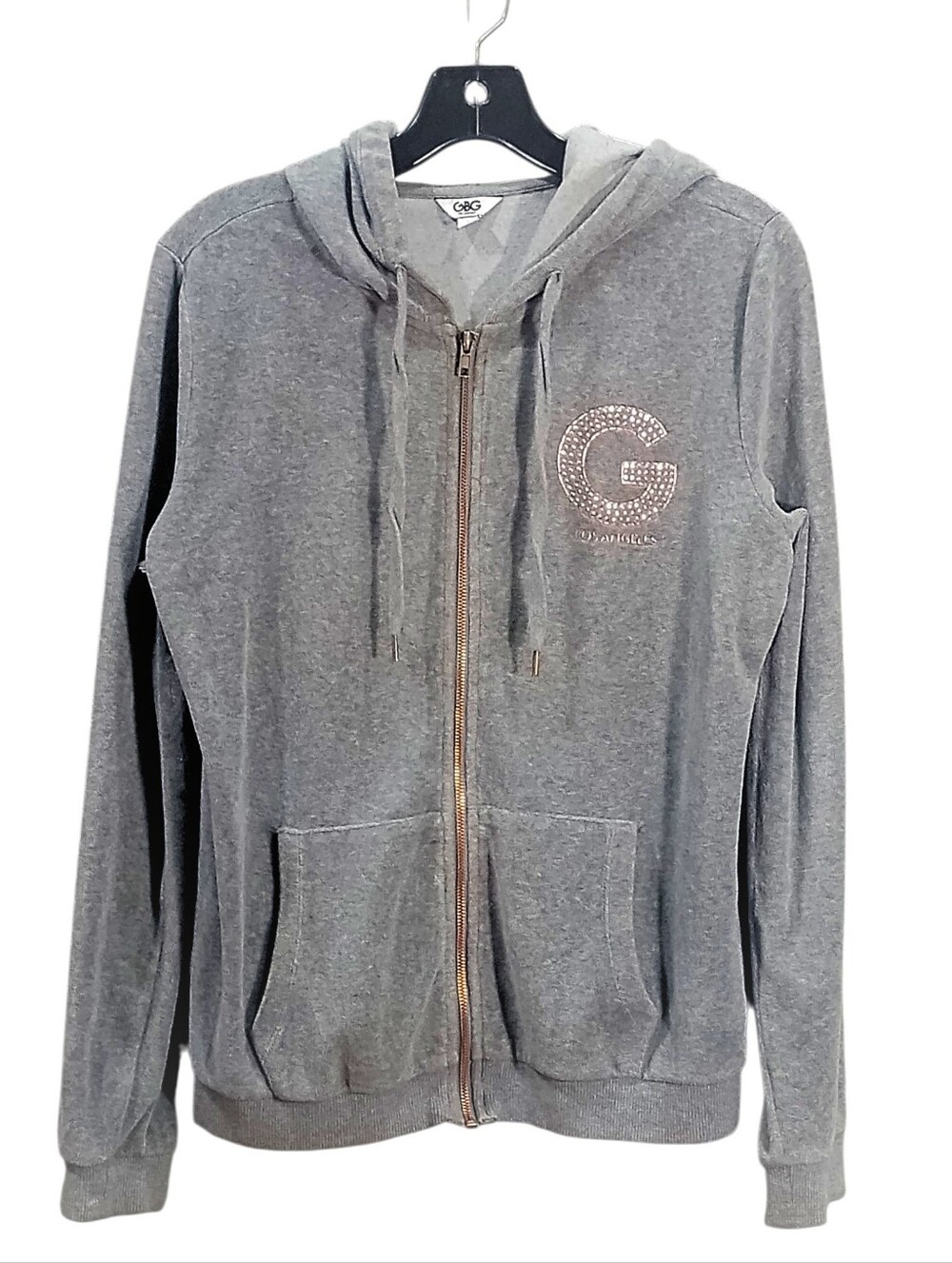 G by Guess Gray Zip-Up Hoodie